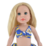 2019 Custom Vinyl Toys For Kids Swim Doll Straight Hair 18'' American Girl Doll