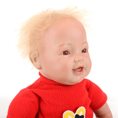Realistic baby doll 22 inch half vinyl and half soft baby doll