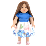 Handmade long hair 18 inch american girl doll for mini dolls