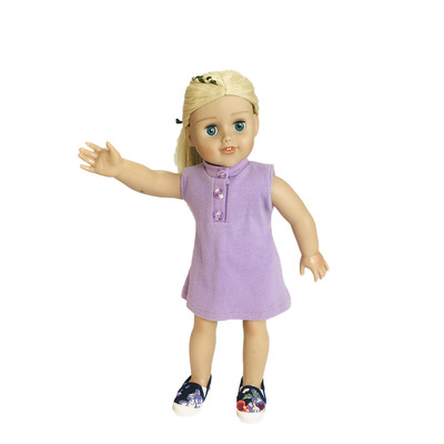 18 inch American Girl Doll Purple Vinyl Doll