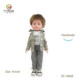 Cool Doll in Plaid Jacket and White T-shirt 14020