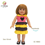 18 Inch Cute Girl Doll in Lifestyle Dress and Short Hair 18065